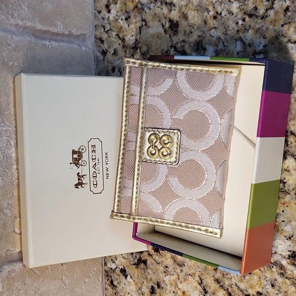 Coach Accessories Coach Signature Collection Julia Op Art Card